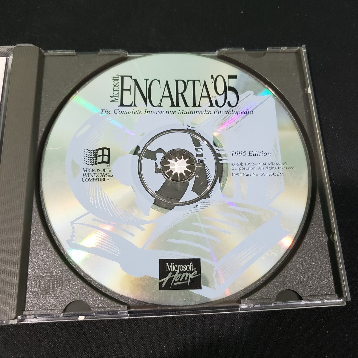 Microsoft Home Encarta 95 Vintage CD ROM Interactive Encyclopedia