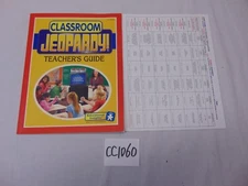 JEOPARDY EDUCATIONAL INSIGHTS GAME PART REPLACEMENT-BOOK TEACHER'S GUIDE 7910G