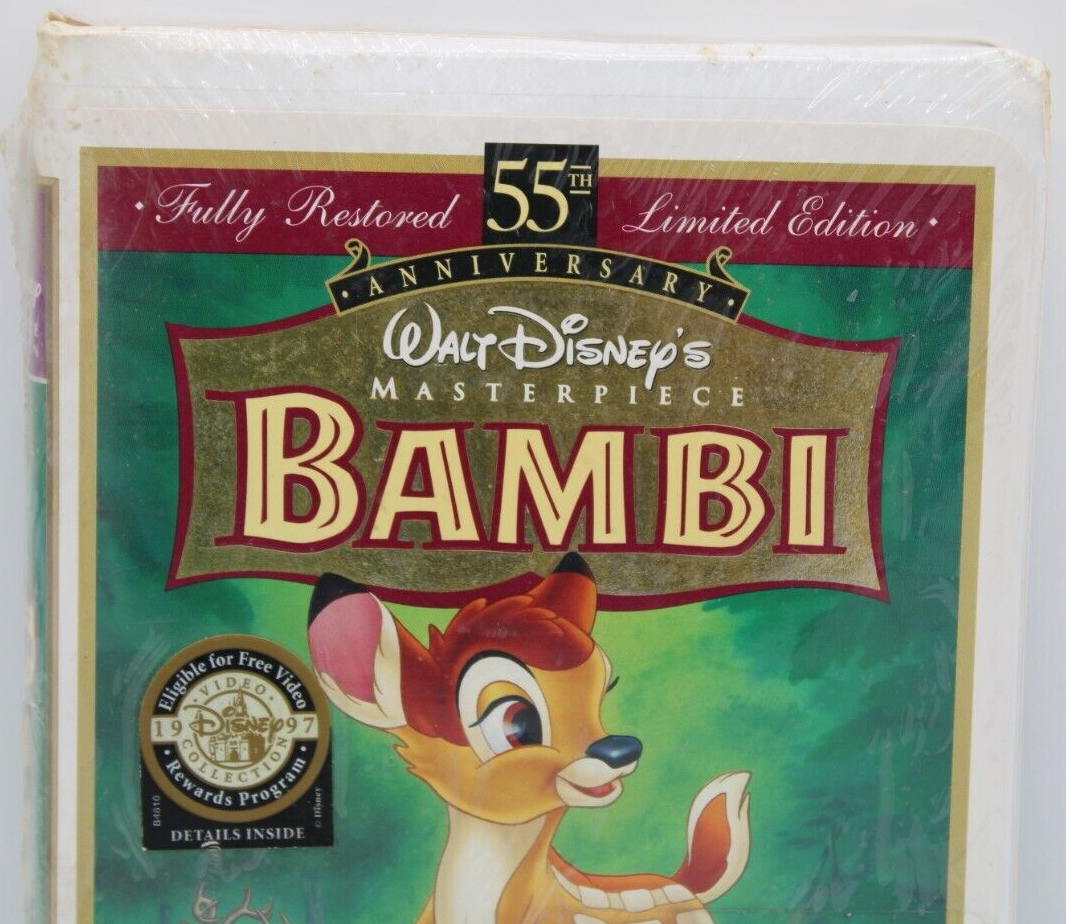 Walt Disney VHS Tape BAMBI (1997 55th Anniv., Masterpiece Coll