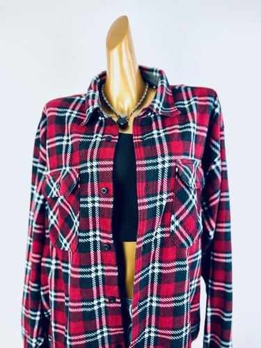 Vintage VTG 90s grunge plaid flannel button up shirt - Picture 8 of 11