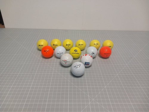 14x Golf Balls Mixed Bundle Good - Fair Condition Inc Topflite Dunlop Srixton