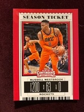 2019-20 Contenders Season Ticket #45 Rockets Russell Westbrook Basketball Card