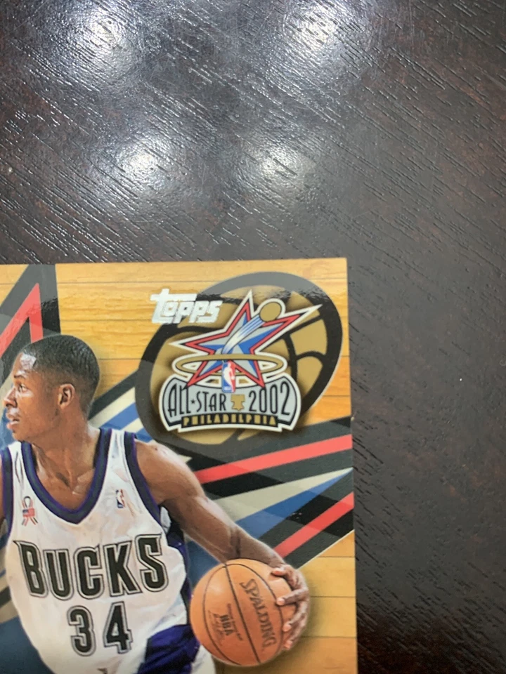 ray allen 2002 topps all star remnants nba all star game worm shorts patch - Image 2 of 4