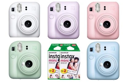 FUJIFILM Instax Mini 12 Kamera und 4x Film Setpreis – Sofortbildkamera in Farben