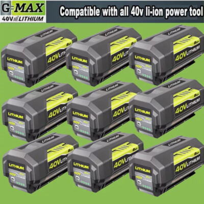 10PC For Ryobi 40 Volt 3.5/8Ah Battery High Capacity Lithium ion OP4050 OP40602