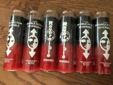 SPELL REVERSABLE PACK OF 6 CANDLE 7 DAY Red AND Black VELA REVERSIBLE  SANTERIA