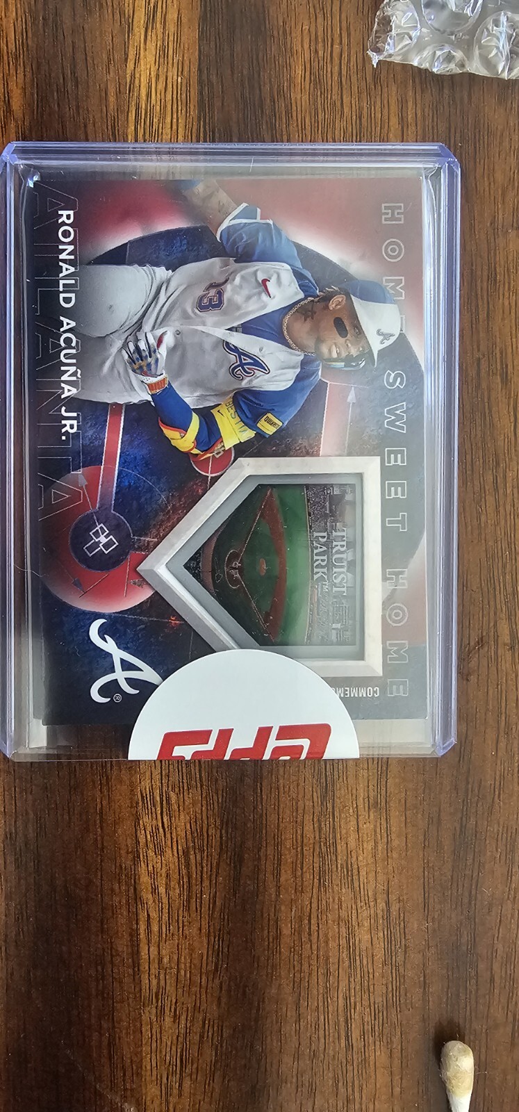 2024 Topps Series 1 Ronald Acuna Jr. Home Sweet Home Medallion Red #7/10 Braves