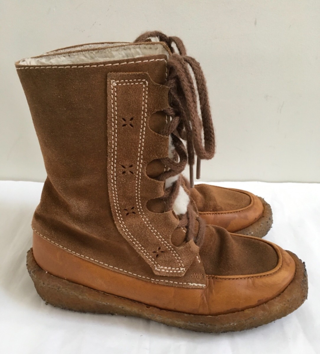 Vintage LL BEAN Sherpa Lined Womens Sz 7 Made In Canada 
