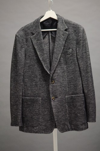 Fay Milano Blazer Jacket cotton wool melange black white 40R (Eu 50)