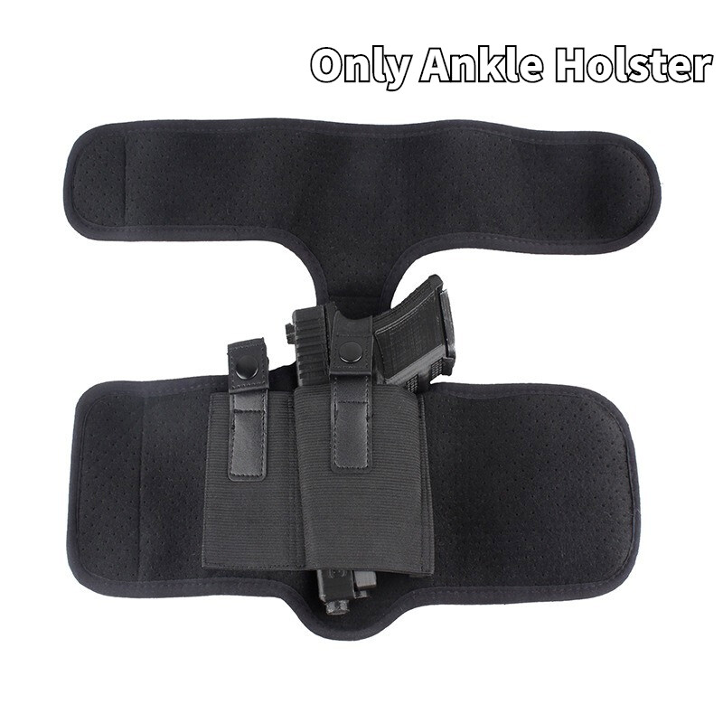 Tactical Concealed Ankle Holster Pouch Elastic Leg Pistol Hunting Carry Bag