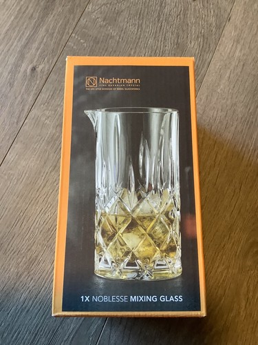 Lujoso vidrio mezclador de cristal bávaro Nachtmann 750 ml 26,5 oz bar de bebidas nuevo - Imagen 4 de 11