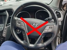 Hyundai Santa Fe Multifunction Steering Wheel Leather Heated MK3 2012 - 2018