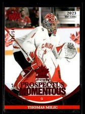 2023-24 Prospectus Momentous Red Thomas Milic 296/549 Team Canada #PM-31