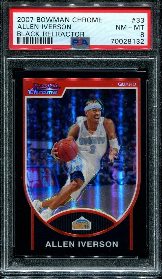 その他 ALLEN IVERSON Bowman Chrome REFRACTOR Bowman Allen Iverson Basketball Sports Trading Cards & Accessories