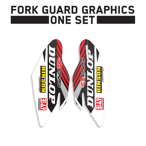 2010 2011 2012 2013 YZF 450 FORK GUARD GRAPHICS KIT MOTOCROSS DECALS
