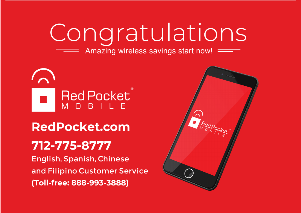 360-Day Red Pocket No-Contract Mobile Phone Plan for $209.99