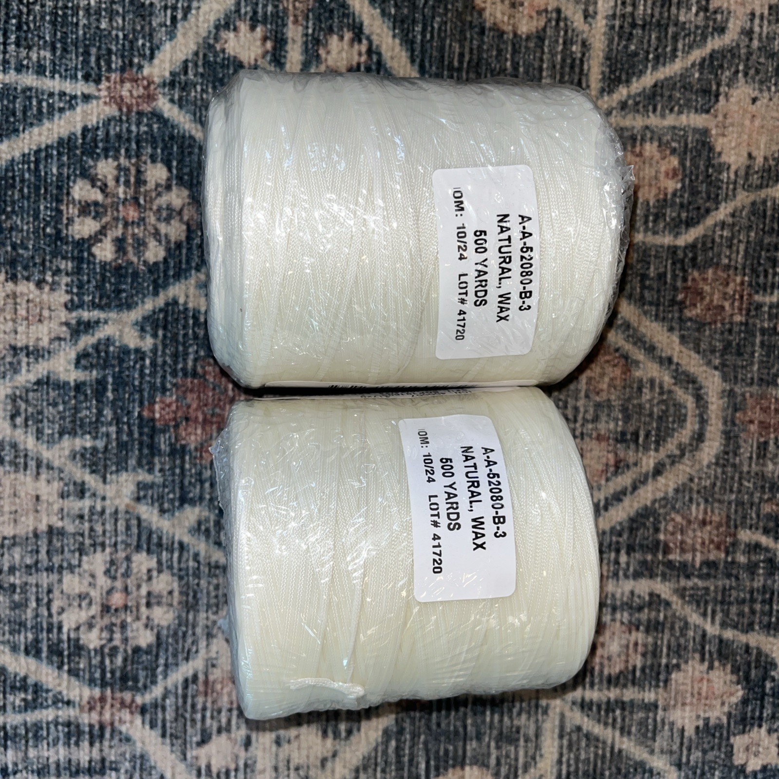 A-A-62080-B-3 Spool Lacing Chord White 2 Pack Aircraft Avionics