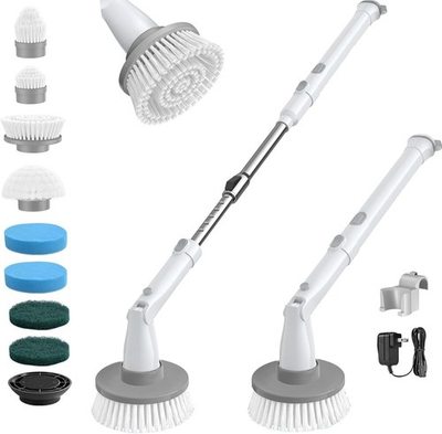 #ad Electric Spin Scrubber Kh8 Upgrade Cordless Shower Scrubber 8 Replacement Head $28.99