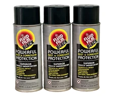 3 PACK!! Fluid Film Black AS11B Undercoating Protection Rust Inhibitor Spray Can