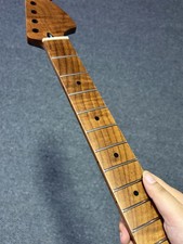 Big head roasted Flame maple 22fret Electric guitar Neck part