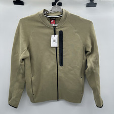 Nike Tech Fleece Bomber Full-Zip Jacket FB8008-276 Olive Black Men  s Size S