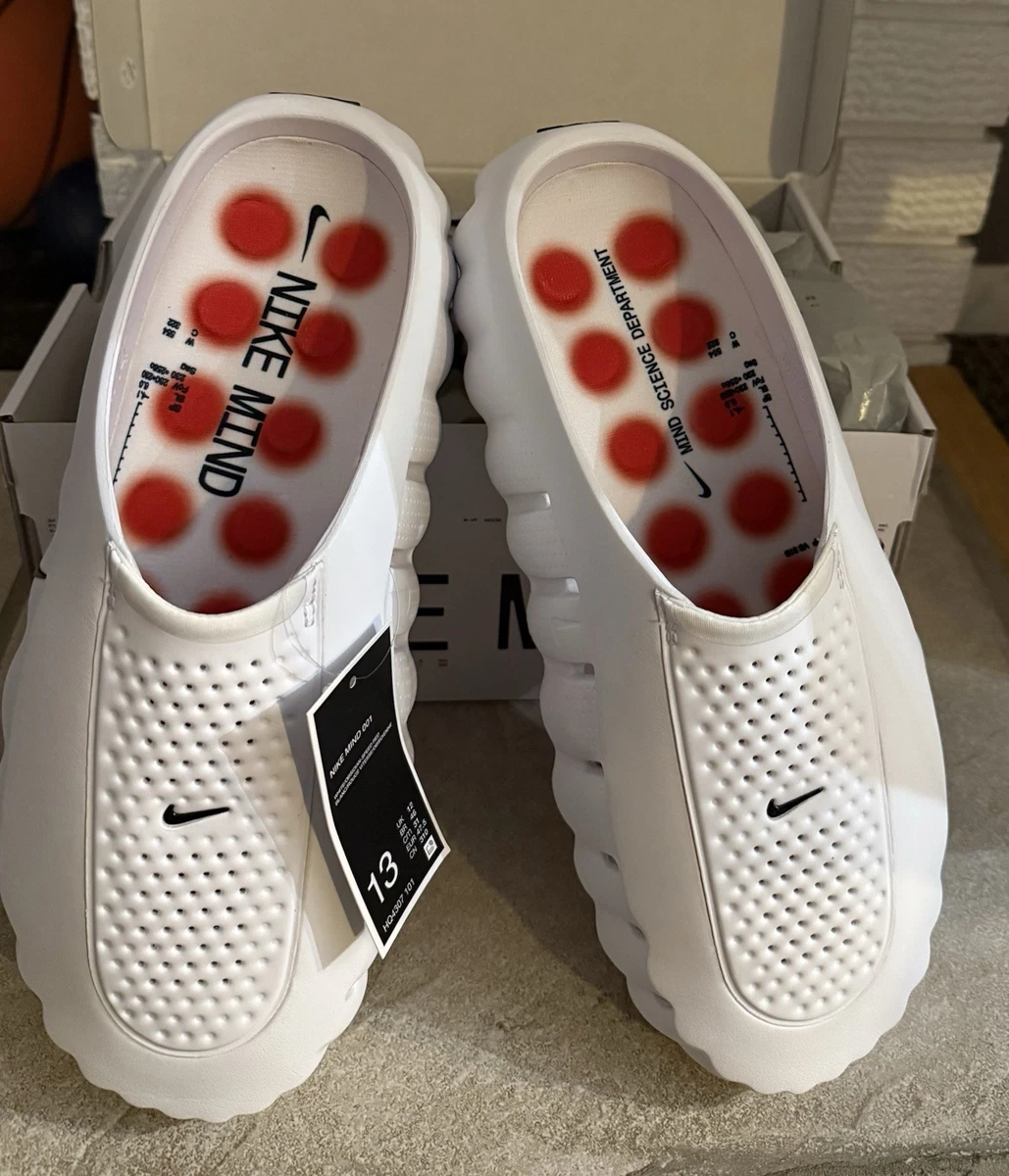 靴 Nike Mind 001 Mules \"White Red 27.0 Buy Nike Mind 001 Men's Pregame Mules - White/Speed Red/Obsidian