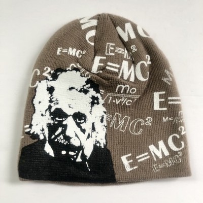 Robin Ruth Kids Beanie Hat Albert Einstein E=MC² 100% Acrylic