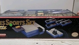 NES Sports Set Nintendo Entertainment System Console OriginalBox Untested Ass Is