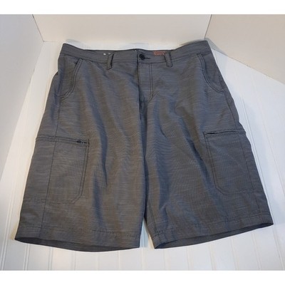 Urban Pipeline SuperFlex Mens 36 Gray Cargo Shorts Stretch Hiking Gorpcore  Y2K
