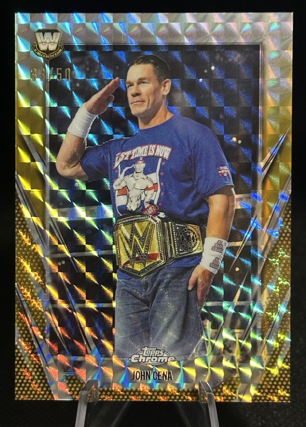 2026 Topps Chrome WWE #2 John Cena Gold Geometric /50 🔥🔥🔥 view 1