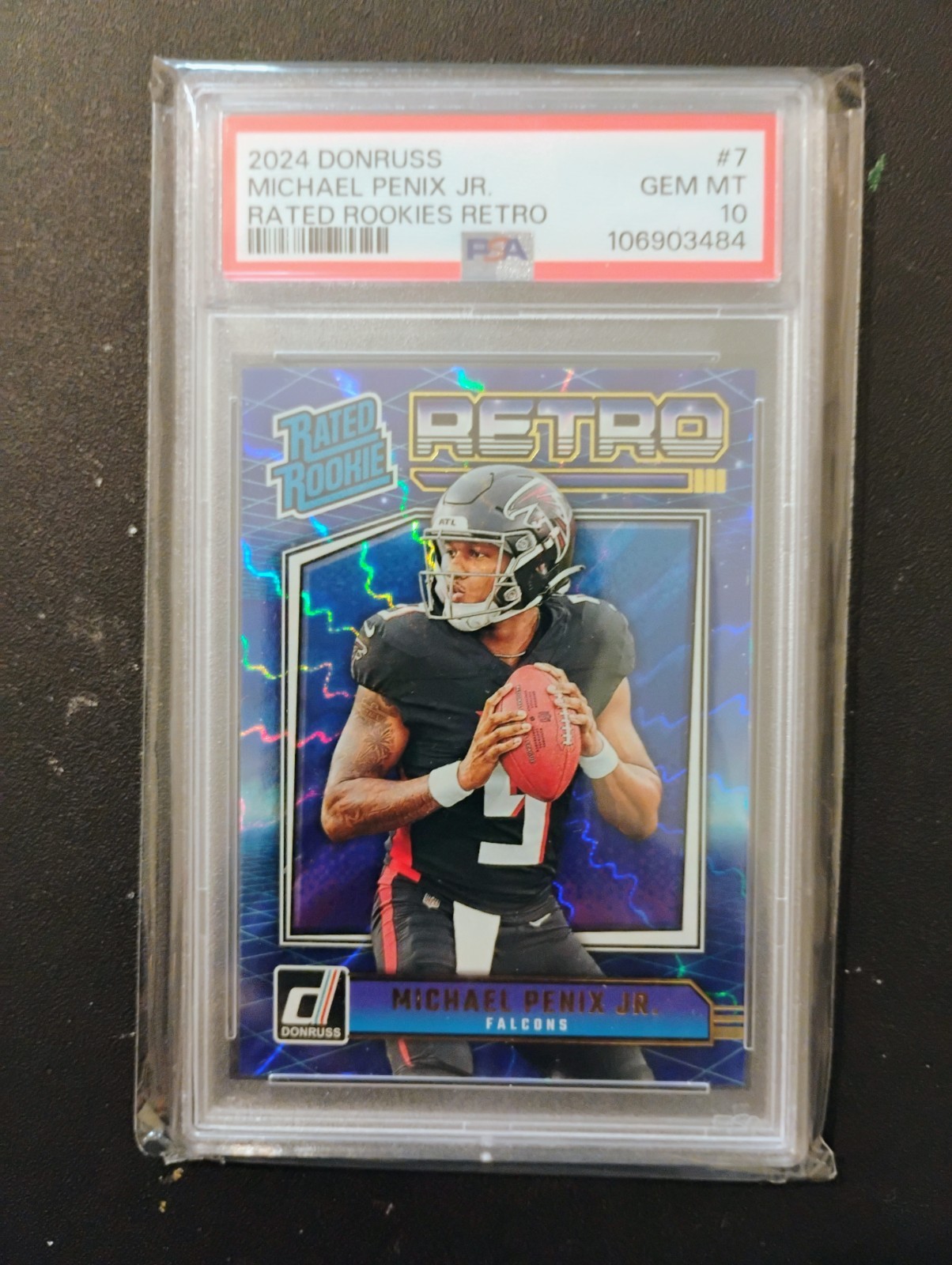 Michael Penix Panini Donruss Rated Rookies Retro #7 Base