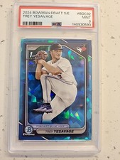 2024 Bowman Chrome Draft Sapphire #BDC92 Trey Yesavage 1ST ROOKIE PSA 9 MINT