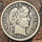 1914 Barber Dime USA 🇺🇸 Historic Silver Coin 🔥
