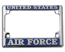 air force blue motorcycle license plate frame made in usa