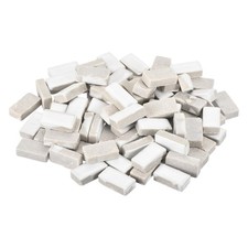MECCANIXITY 200g Ceramic Mosaic Tiles for Crafts Bulk, 20 x 10mm, White