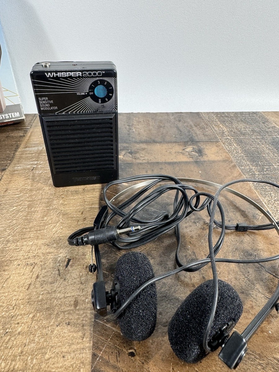 Whisper 2000 Personal Sound Modulator Amplification System 1989 As Seen On TV 97298246890