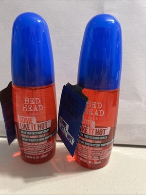 2 New Bottles of TIGI Bed Head Some Like It Hot Heat Protection Spray 3.38 oz