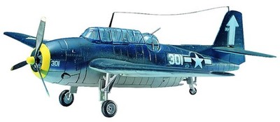 DOYUSHA 1/72 US Navy Torpedo Attack Aircraft TBF-1 Avenger Plastic Model Kit