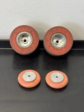 Vintage Slot Car Wheels Kip Racing Special Orange Heavy Wheels