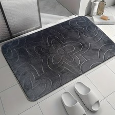 Extra Large Bathroom Rugs Non Slip Absorbent Bath Mat Soft Toilet Pedestal Mats