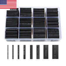 650Pcs Heat Shrink Tubing Black Heat Shrink Tube Wire Shrink Wrap Shrinkage Rati