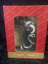 Black Glass Cresent Moon Ornament from Dilliards Trimmings New old Stock #Y0115
