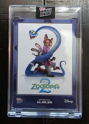 2025 Disney Topps NOW Zootopia 2 Card ZT01 **Limited Edition