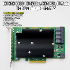 LSI SAS 9300-16i 12Gbps HBA PCIe IT Mode Host Bus Adapter for NAS