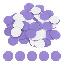 100 Pcs Adhesive Felt Circles, 1" Round Non-Woven Felt Stickers, Light Purple