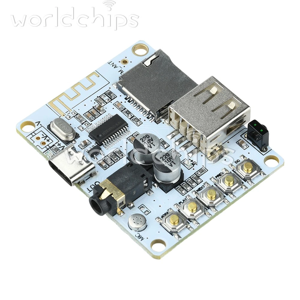 PM2038 Scheda Amplificatore di Potenza USB AC/DC a Bassa Tensione 5 V, Modulo Amplificatore di Potenza Stereo Assemblato