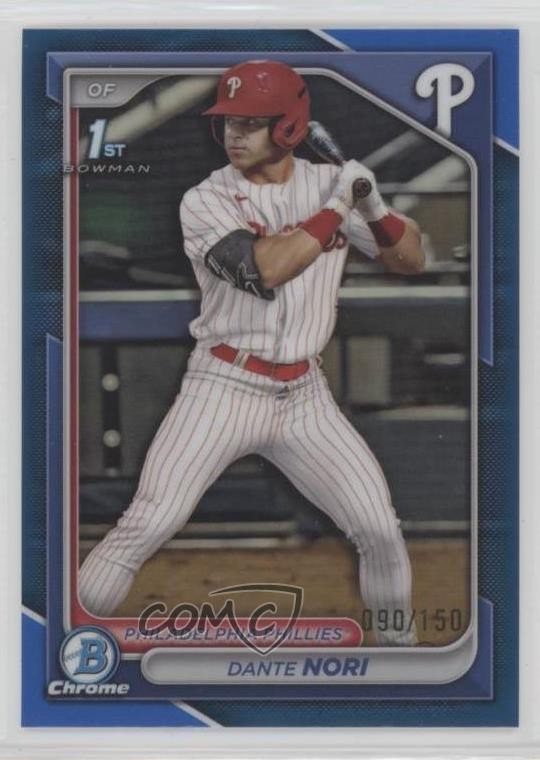 2024 Bowman Draft Chrome Blue Refractor /150 Dante Nori #BDC-16