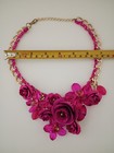 flower bib necklace statement — photo 6
