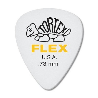 Dunlop 428P.73 Tortex Flex Standard Electric Guitar Picks 0.73mm 12-Pack