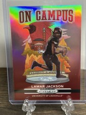 2021 Panini Prizm Draft Picks Lamar Jackson #OC-LJ On Campus Louisville Ravens